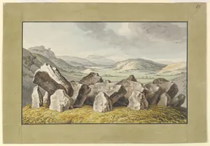 A Prehistoric Stone Circle on a Mound, an Extensive Landscape Beyond