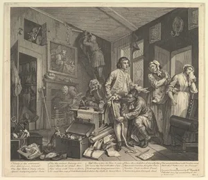 A Rake's Progress, Plate 1
