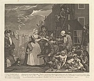 A Rake's Progress, Plate 4 by William Hogarth|Dr. John Hoadley