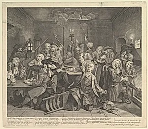A Rake's Progress, Plate 6 by William Hogarth|Dr. John Hoadley