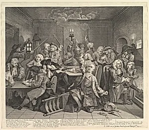 A Rake's Progress, Plate 6 by William Hogarth|Dr. John Hoadley