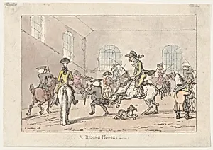A Riding House by Henry William Bunbury|Thomas Rowlandson|Rudolph Ackermann, London
