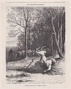 A Scene in the Woods, from "Le Magasin Pittoresque"