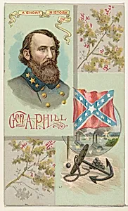 A Short History: General Ambrose Powell Hill, from the Histories of Generals series (N114) issued by W. Duke, Sons & Co. to promote Honest Long Cut Smoking and Chewing Tobacco by W. Duke, Sons & Co.|Knapp & Company