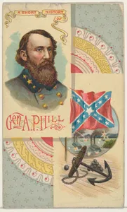 A Short History: General Ambrose Powell Hill, from the Histories of Generals series (N114) issued by W. Duke, Sons & Co. to promote Honest Long Cut Smoking and Chewing Tobacco
