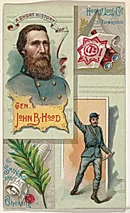 A Short History: General John Bell Hood, from the Histories of Generals series (N114) issued by W. Duke, Sons & Co. to promote Honest Long Cut Smoking and Chewing Tobacco by Knapp & Company|W. Duke, Sons & Co.