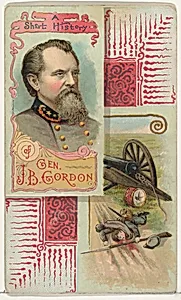 A Short History: General John Brown Gordon, from the Histories of Generals series (N114) issued by W. Duke, Sons & Co. to promote Honest Long Cut Smoking and Chewing Tobacco by Knapp & Company|W. Duke, Sons & Co.