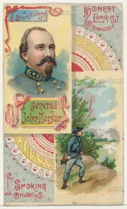 A Short History: General John H. Morgan, from the Histories of Generals series (N114) issued by W. Duke, Sons & Co. to promote Honest Long Cut Smoking and Chewing Tobacco