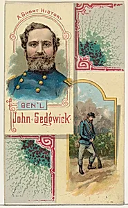 A Short History: General John Sedgwick, from the Histories of Generals series (N114) issued by W. Duke, Sons & Co. to promote Honest Long Cut Smoking and Chewing Tobacco by W. Duke, Sons & Co.|Knapp & Company