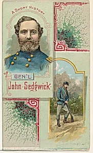 A Short History: General John Sedgwick, from the Histories of Generals series (N114) issued by W. Duke, Sons & Co. to promote Honest Long Cut Smoking and Chewing Tobacco by Knapp & Company|W. Duke, Sons & Co.
