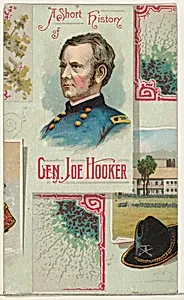A Short History: General Joseph Hooker, from the Histories of Generals series (N114) issued by W. Duke, Sons & Co. to promote Honest Long Cut Smoking and Chewing Tobacco by Knapp & Company|W. Duke, Sons & Co.
