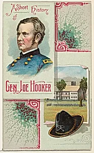 A Short History: General Joseph Hooker, from the Histories of Generals series (N114) issued by W. Duke, Sons & Co. to promote Honest Long Cut Smoking and Chewing Tobacco by W. Duke, Sons & Co.|Knapp & Company
