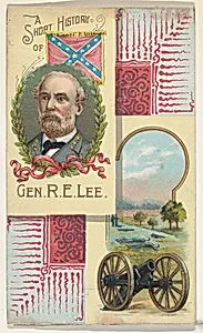 A Short History: General Robert E. Lee, from the Histories of Generals series (N114) issued by W. Duke, Sons & Co. to promote Honest Long Cut Smoking and Chewing Tobacco by Knapp & Company|W. Duke, Sons & Co.