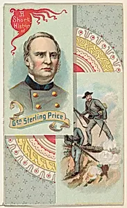 A Short History: General Sterling Price, from the Histories of Generals series (N114) issued by W. Duke, Sons & Co. to promote Honest Long Cut Smoking and Chewing Tobacco by Knapp & Company|W. Duke, Sons & Co.