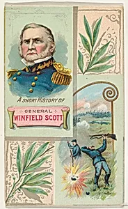 A Short History: General Winfield Scott, from the Histories of Generals series (N114) issued by W. Duke, Sons & Co. to promote Honest Long Cut Smoking and Chewing Tobacco by W. Duke, Sons & Co.|Knapp & Company