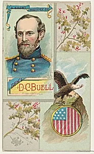 A Short History of General Don Carlos Buell, from the Histories of Generals series (N114) issued by W. Duke, Sons & Co. to promote Honest Long Cut Smoking and Chewing Tobacco by W. Duke, Sons & Co.|Knapp & Company