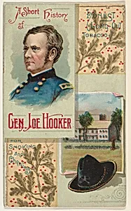 A Short History of General Joe Hooker, from the Histories of Generals series (N114) issued by W. Duke, Sons & Co. to promote Honest Long Cut Smoking and Chewing Tobacco by W. Duke, Sons & Co.|Knapp & Company