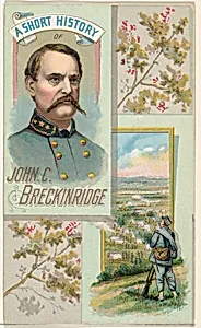 A Short History of General John C. Breckinridge, from the Histories of Generals series (N114) issued by W. Duke, Sons & Co. to promote Honest Long Cut Smoking and Chewing Tobacco by Knapp & Company|W. Duke, Sons & Co.