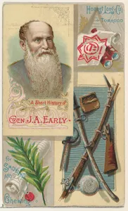 A Short History of General Jubal Anderson Early, from the Histories of Generals series (N114) issued by W. Duke, Sons & Co. to promote Honest Long Cut Smoking and Chewing Tobacco by Knapp & Company|W. Duke, Sons & Co.