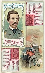 A Short History: Rear-Admiral Raphael Semmes, from the Histories of Generals series (N114) issued by W. Duke, Sons & Co. to promote Honest Long Cut Smoking and Chewing Tobacco by W. Duke, Sons & Co.|Knapp & Company