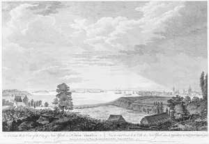 A South West View of the City of New York, in North America