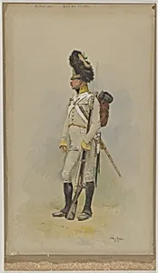 A Standing Grenadier of the Municipal Guard