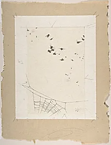 A Swarm of Flies above a Spider's Web by Alexandre-Louis Leloir