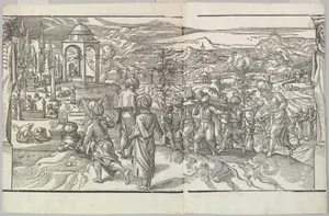 A Turkish Funeral from the frieze Ces Moeurs et fachons de faire de Turcz (Customs and Fashions of the Turks)