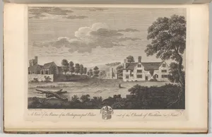 A View of the Ruins of the Archiepiscopal Palace and of the Church of Wrotham in Kent, from Edward Hasted's, The History and Topographical Survey of the County of Kent, vols. 1-3