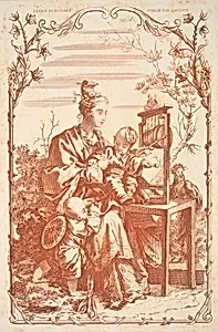 A Woman and Children Playing with a Chinese Gong by François Boucher