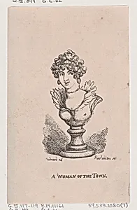 A Woman of the Town by Thomas Tegg|Thomas Rowlandson|George Murgatroyd Woodward
