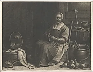A Woman Peeling Pears