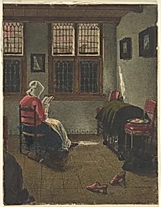 A Woman Reading, after Pieter Janssens Elinga