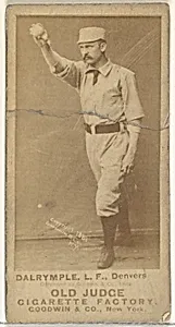 Abner Frank Dalrymple, Left Field, Denver, from the Old Judge series (N172) for Old Judge Cigarettes by Goodwin & Company