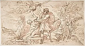 Abraham about to Sacrifice Isaac