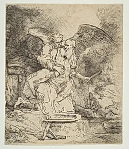 Abraham's Sacrifice by Rembrandt (Rembrandt van Rijn)