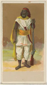Abyssinia, from the Natives in Costume series (N16), Teofani Issue, for Allen & Ginter Cigarettes Brands