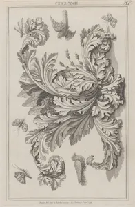 Acanthus Leaves, Birds and Insects, no. CCCLXXII, plate 57 from "Designs for Various Ornaments"