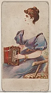 Accordion, from the Musical Instruments series (N82) for Duke brand cigarettes by W. Duke, Sons & Co.|Schumacher & Ettlinger