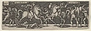 Achilles and Hector by Sebald Beham