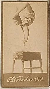 Acrobat, from the Actresses series (N664) promoting Old Fashion Fine Cut Tobacco