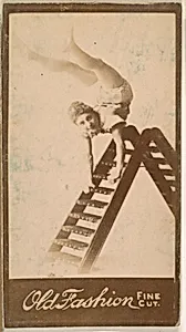 Acrobat, from the Actresses series (N664) promoting Old Fashion Fine Cut Tobacco