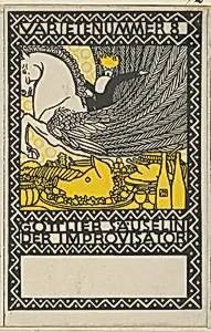 Act 8: Gottlieb Säuselin the Improviser (Varietenummer 8: Gottlieb Säuselin der Improvisator) by Moriz Jung|Wiener Werkstätte