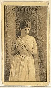 Actress from the Old Judge series (N167) for Old Judge Cigarettes by Goodwin & Company|Giles Lithographic Company