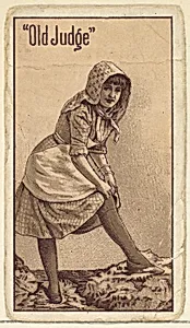 Actress from the Old Judge series (N167) for Old Judge Cigarettes by Goodwin & Company|Giles Lithographic Company