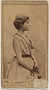 Actress in profile, from the Actresses series (N203) issued by Wm. S. Kimball & Co. by William S. Kimball & Company