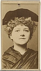 [Actress wearing dark cloth cap], from the Actors and Actresses series (N145-8) issued by Duke Sons & Co. to promote Duke Cigarettes by W. Duke, Sons & Co.|American Tobacco Company