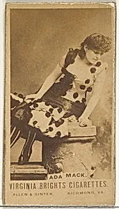 Ada Mack, from the Actors and Actresses series (N45, Type 1) for Virginia Brights Cigarettes by Allen & Ginter