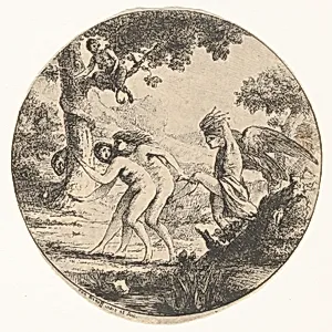Adam and Eve Expelled from Paradise by baron Dominique Vivant Denon