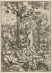 Adam and Eve in Paradise by Lucas Cranach the Elder